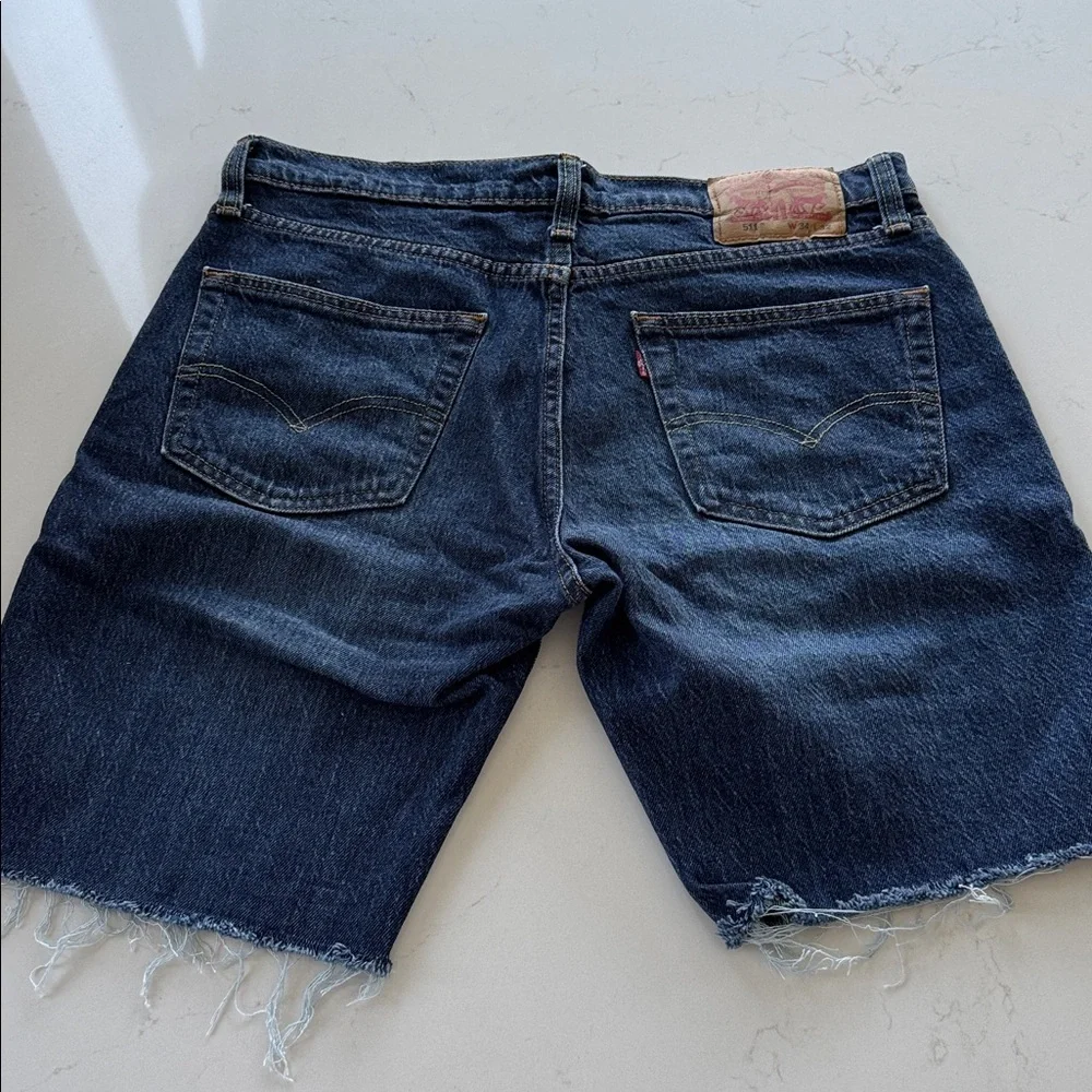 Levi's 511 Dark Blue Jean Shorts 34